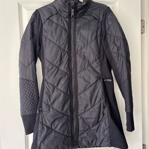 Athleta Charcoal Quilted Jacket